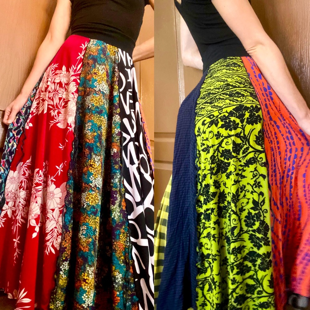 Vintage Patchwork Skirt by Christy Fisher